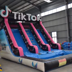 Nieuw Ontwerp Opblaasbaar Tik Tok Thema Springkasteel voor Kinderfeestje