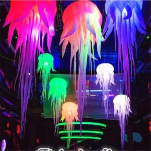 Новый дизайн надувной светящейся медузы с LED-подсветкой