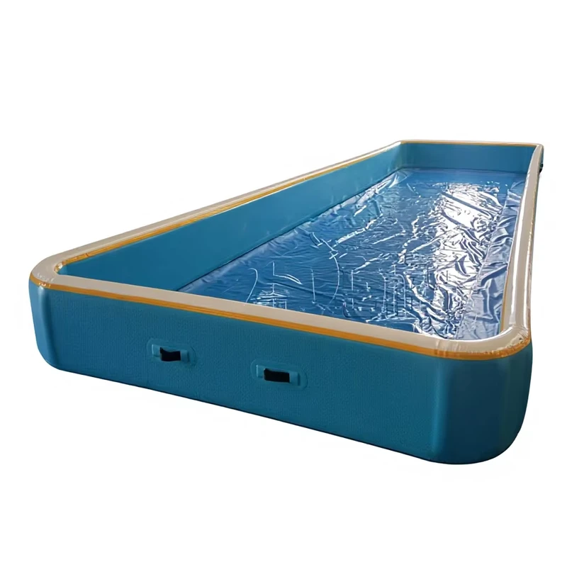 New Design PVC Drop Stitch Inflatable Pool Portable Outdoor Foldable Inflatable Swimming Pool