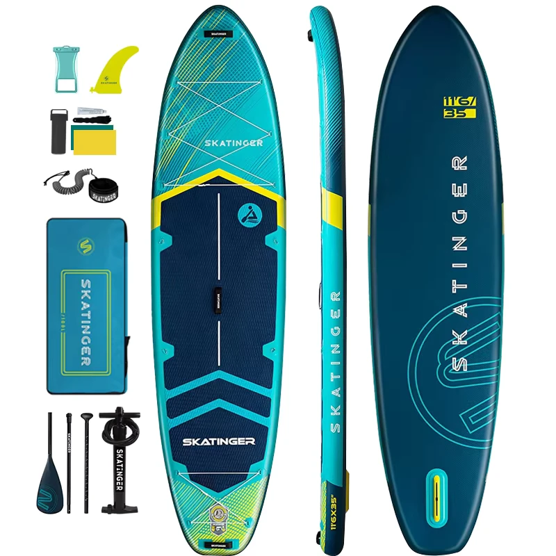 Nieuw Ontwerp PVC Opblaasbare Stand Up Paddle Board Serie Stijl Sup Boards voor Watersporten