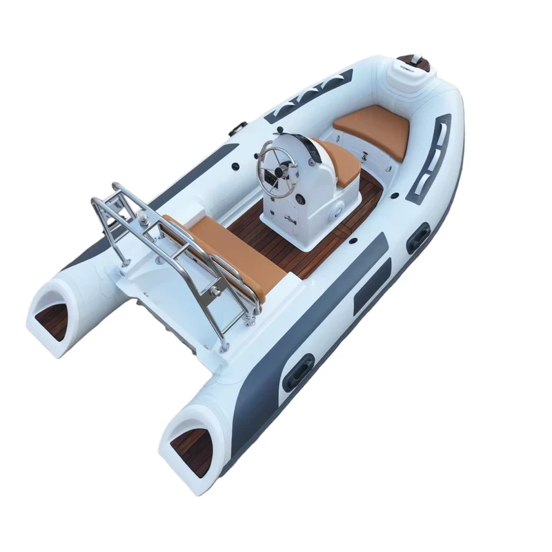 Neues Design RIB 360 semi-rigides Fiberglas-Rumpf RIB-Boot tiefes V-Boden RIB-Boot aufblasbares Schlauchboot