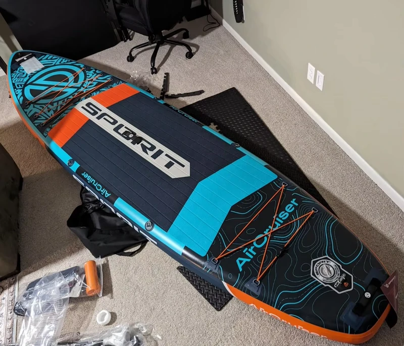 Novo Design de Prancha de Paddle Surf 11'6" * 35" * 6" Barco Inflável de Pesca com Acessórios