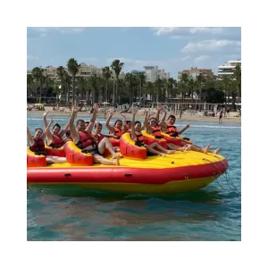 Desain Baru Seluncur Air Banana Towable Seluncur Tabung Air Inflatable Sofa Disco Kapal untuk Danau
