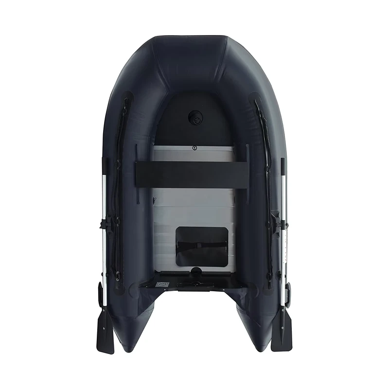 Nuevo bote inflable de alta calidad, dinghy personalizado de PVC, suelo de aluminio, con accesorios