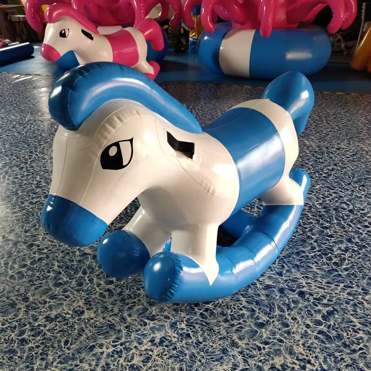 Novo Cavalo Inflável para Crianças, Brinquedos Infláveis para Saltar, Cavalo de Montar, China