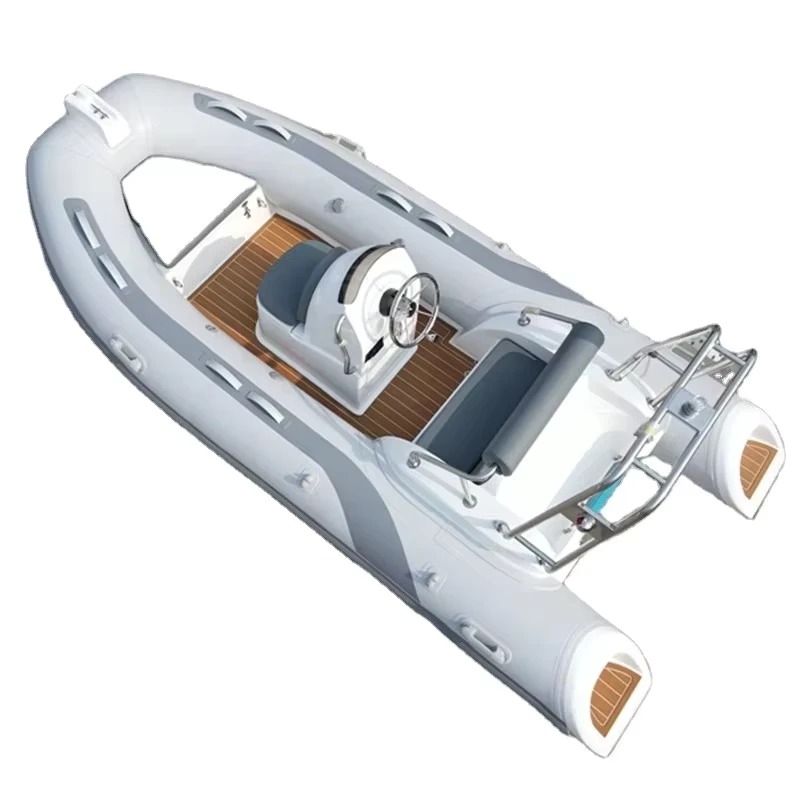 New Model 13ft 390cm Fiberglass Hull RIB Rescue Boat PVC Hypalon Inflatable Rigid Inflatable Boat