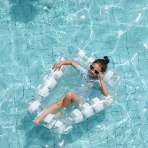 Novo Modelo Flutuador de Piscina em Estilo Rede Flutuante Adulto PVC Inflável Cadeira Flutuante de Malha para Piscina