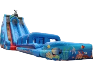 New Model PVC Inflatable Water Slide Pool for Sale Customizable Size and Color Are Available