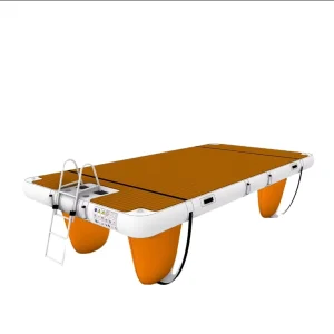 Nueva Venta Plataforma Inflable de Tejido Drop Stitch con Escalera para Yate Isla Flotante Mantenimiento de Muelle Bote Flotante