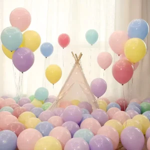 New Single 10 Inch 2.2g Glossy Pastel Candy Color Inflatable Latex Balloons Kids Gift Birthday Party Decorations