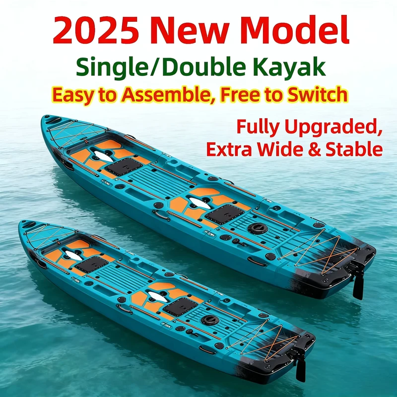 Nouveau kayak de pêche gonflable avec moteur électrique à poussée, design détachable, capacité pour 1 personne, écologique