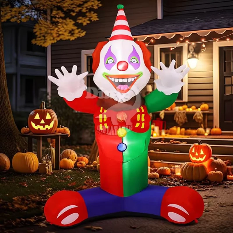 Dekorasi Halaman Tiup Gaya Baru Badut Menakutkan Halloween Tiup untuk Dijual