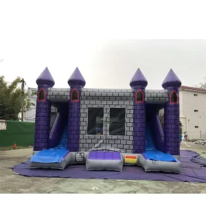 Nouveau style de château gonflable avec double toboggans, combo gonflable, sauteur gonflable