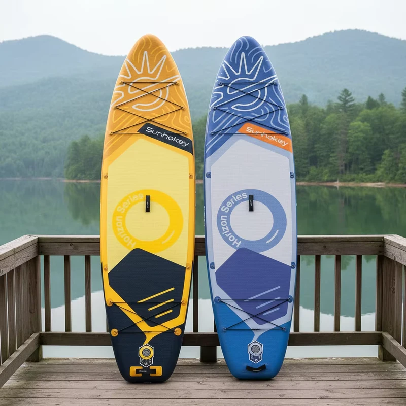 Novo Estilo de Prancha de Paddle Inflável SUP 11'x34''x6'' Prancha de Paddle Stand Up com Costura Soldada a Quente