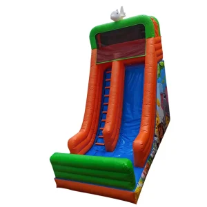 New Style Orange Animal Theme Educational Residential Garden Kids Fun Outdoor PVC Inflatable Dry Trampoline Park
