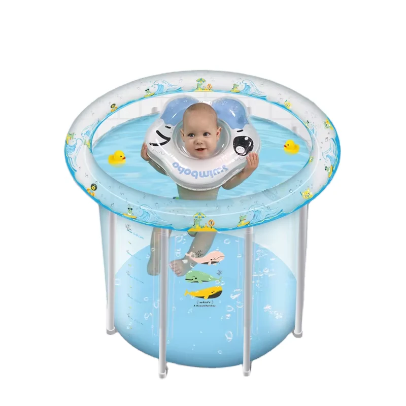 Novo Estilo de Anel Inflável de PVC para Bebés, Piscina Portátil Inflável para Crianças