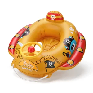 New Summer Indoor Outdoor Pirate Version Children Inflatable Floating Water Toy Baby Swimming Ring Kids Seat Float