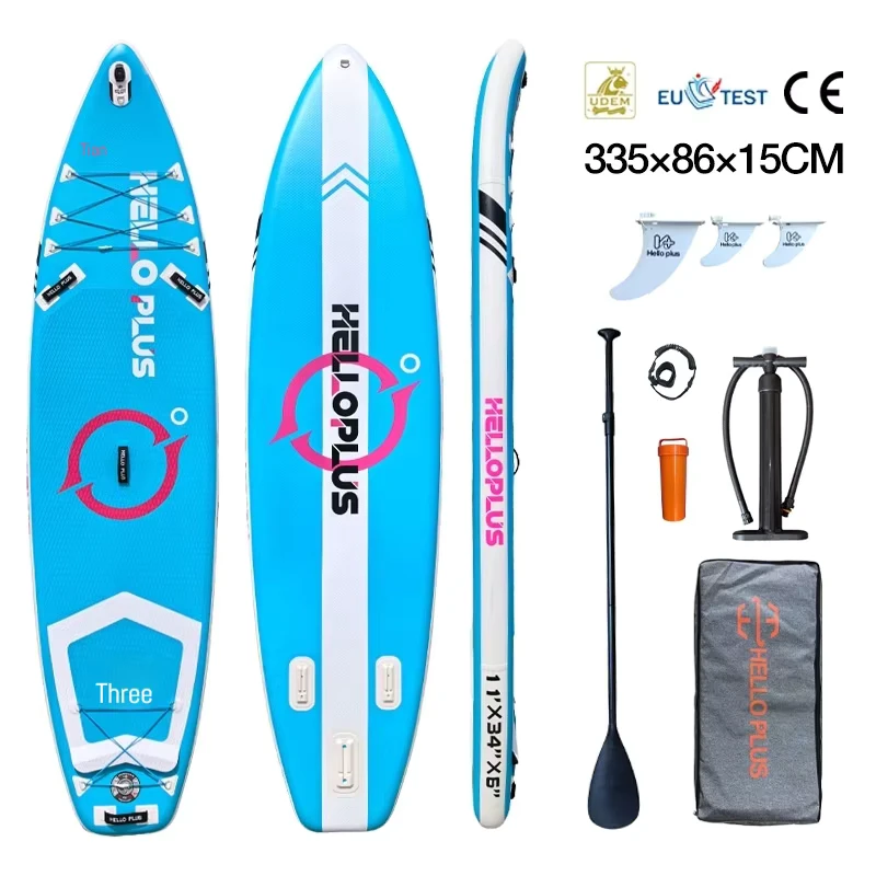 New Trending Pink Drop Stitch Inflatable Stand Paddle Board Set Full Accessories Durable Portable ISUP Yoga Touring