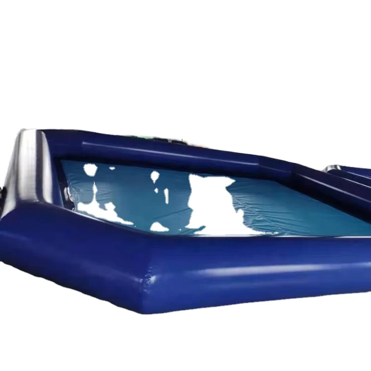 Nueva piscina inflable de PVC de grado comercial rectangular sobre el suelo para todos