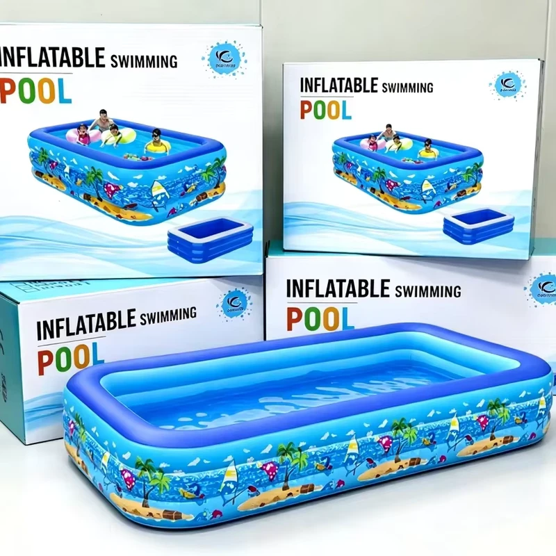 Newborns Adults Cross border Large PVC Rectangle Easy Install Outdoor Backyard OEM Inflation Swimming Pool Inflatable