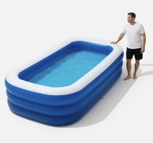 Newborns Children’s PVC Inflatable Pool for Outdoor Use Portable Foldable Swimming Pool