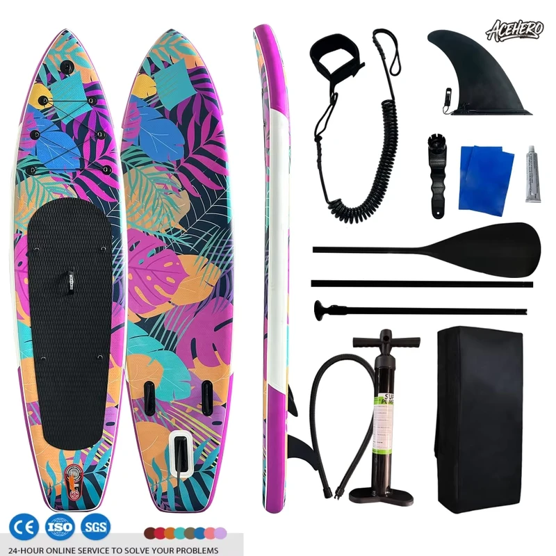 Tabla de Paddle Inflable Antideslizante para Actividades Acuáticas al Aire Libre, Suministro Directo del Fabricante