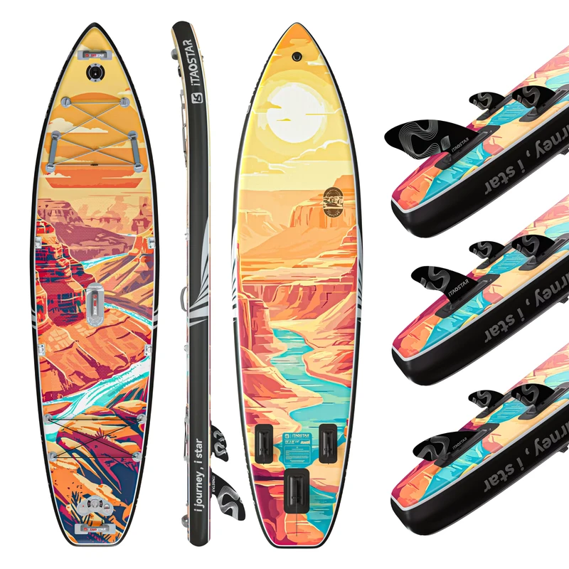 Novelty N02F 11’6″x35″x6″ Inflatable Stand Up Paddle Board Surfboard Inflatable SUP Board