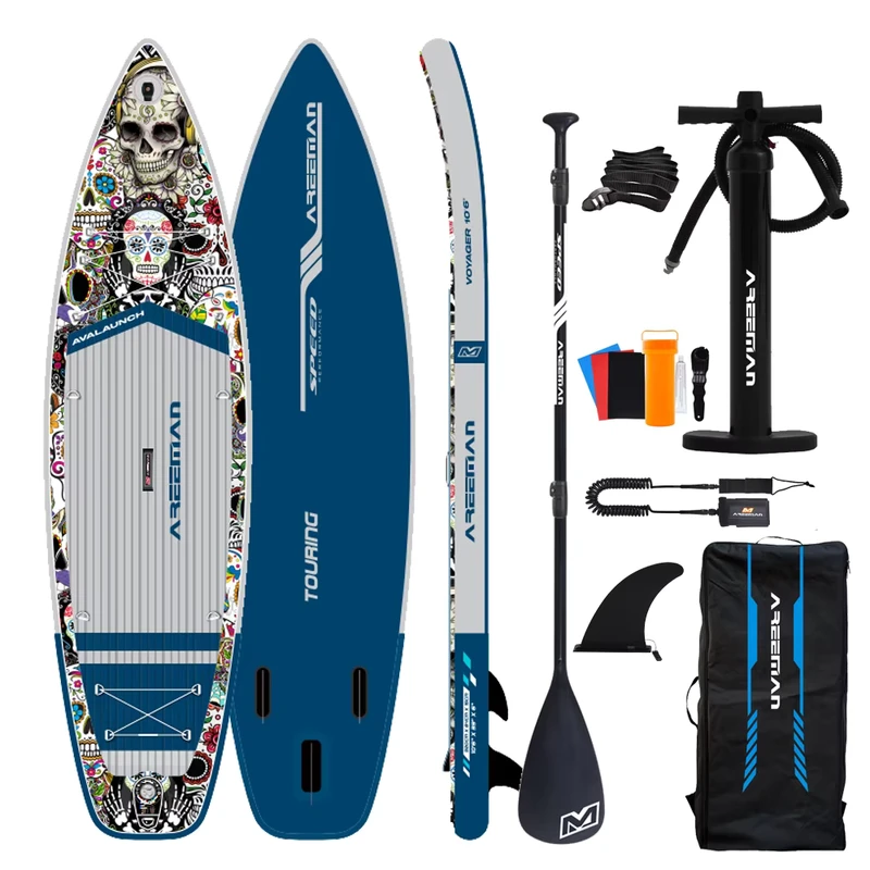 OEM 10’6″ 11′ 11’6″ Inflatable SUP Paddleboard Drop Stitch Material Water Sports Equipment