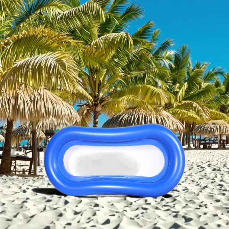 Bè nổi người lớn OEM cho mùa hè, bể bơi bơm hơi PVC với tính năng di động, giường mùa hè trên mặt nước