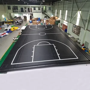 OEM Große Größe Luftbahn aufblasbare Gymnastik aufblasbare Basketballplatz Matte Airtrack Sportplatz