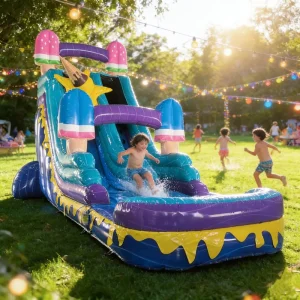 OEM Custom Adults and Kids Outdoor Commercial PVC Bouncy Castle Toboggan Gonflable Inflatable Water Slide with Pool Ball Pit