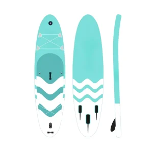 OEM 맞춤형 중국 공장 인플레이터블 스탠드 패들 보드 (SUP) iBoard ISUP 모델 핑크 우드 색상 핀 + 패들 + 리쉬 포함