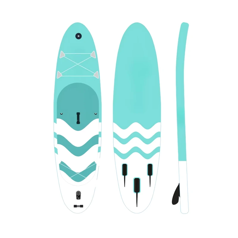 เรือพายยางแบบยืน (SUP) iBoard ISUP รุ่นสีไม้ชมพู รวมฟิน + พาย + สายรัด