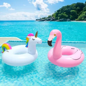 OEM Customized Romantic Valentine Unicorn Swimming Ring for Couples’ Romantic Pool Dates