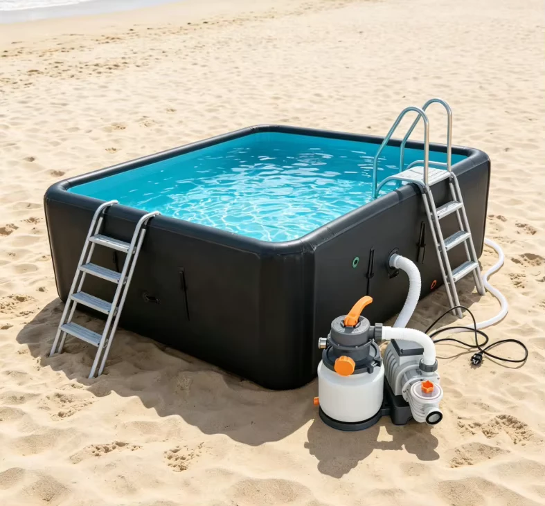 Piscine gonflable à couture drop OEM, piscines portables idéales pour les divertissements aquatiques en famille