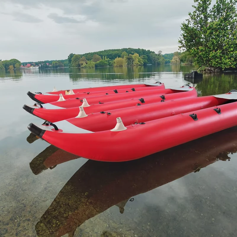 OEM Fabriek Sportjacht Opblaasbare Boot Pack Raft Kajak Roeiboten PVC Materiaal Stabiel Lichtgewicht voor 2 Personen Drijven