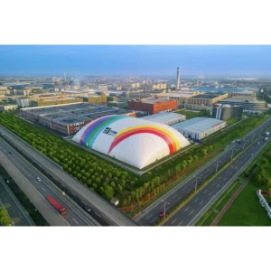OEM Industrial Air Dome for Warehouse and Bulk Storage Coal Ash Yard Cover Inflatable Membrane Structure Dust Proof