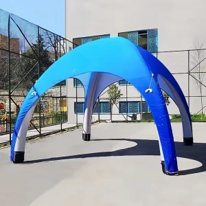 OEM Inflatable Logo Exhibition Tent TPU Four Leg Design for Outdoor Activities Waterproof Custom Logo Printing Pop up Booth