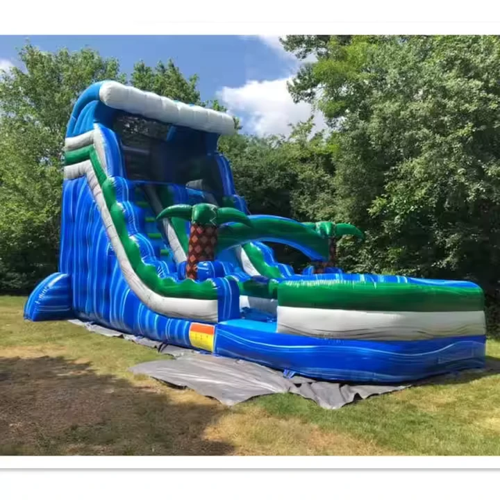Kastil Bouncy Inflatable Komersial OEM ODM untuk Sewa Pesta Luar Ruangan Trampolin Inflatable Iklan Kustomizable