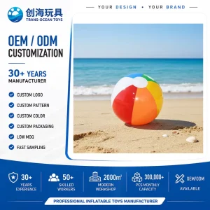 OEM ODM 크로스 보더 스팟 PVC 인플레이터블 6색 날씨 저항 친환경 광고 어린이 물놀이 장난감