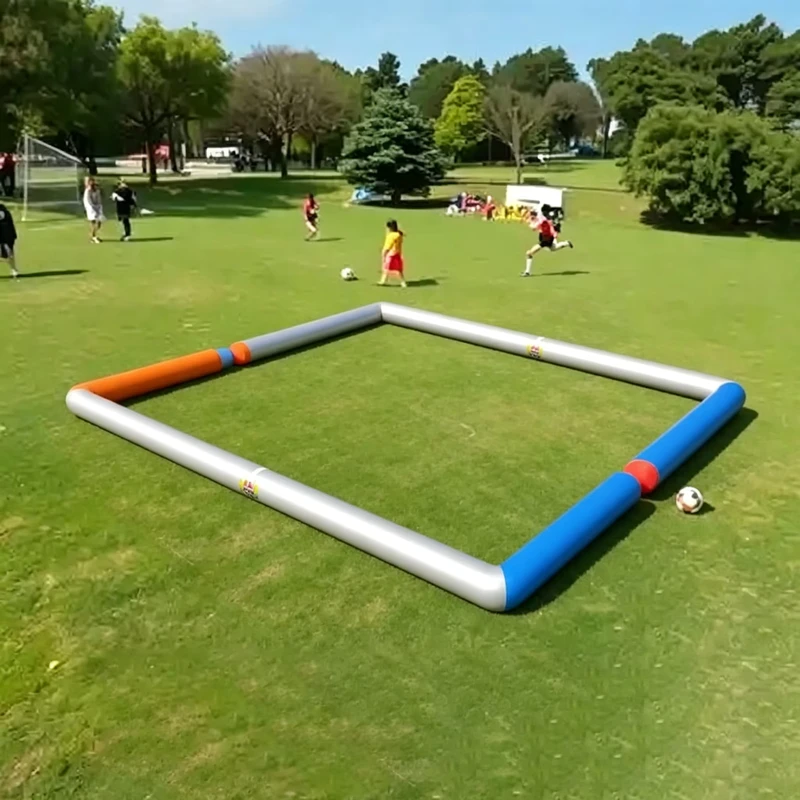 Pista da calcio gonfiabile 3v3 personalizzata Airfunpro, campo sportivo all'aperto, attrezzatura per corti mobili