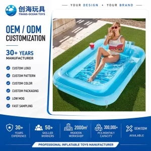 ที่วางแก้วลอยน้ำแบบ OEM ODM สำหรับนอนอาบแดดในสระน้ำ PVC แบบโปร่งใส