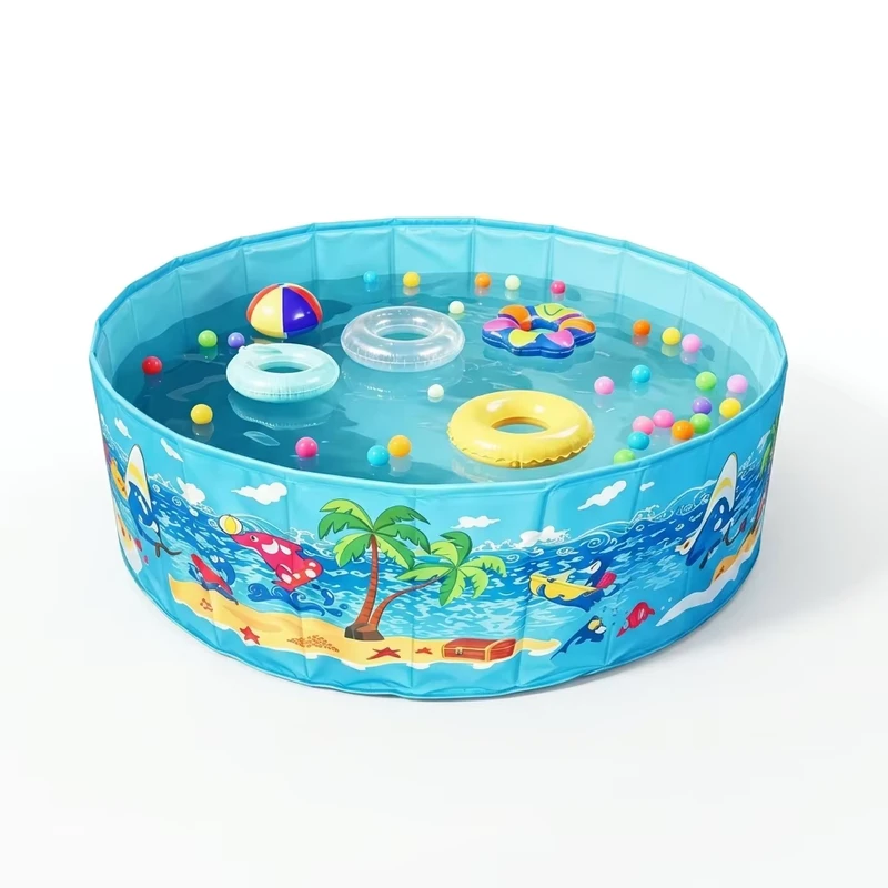 OEM ODM, Piscina Inflável para Crianças de PVC Portátil, Ecológica, Durável, em Forma de Círculo, Dobrável