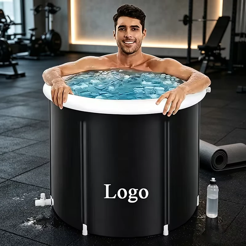OEM Oppusteligt Isbadkar Foldable Inflatable Ice Bath Insulated Cold Tub for Danish Spa Shop Buyers