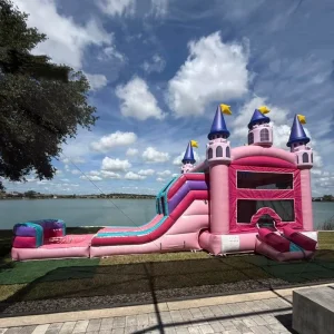 OEM Outdoor Party Rental PVC Kids Commercial Bouncy Castle Inflatable Bounce House Combo Water Slide
