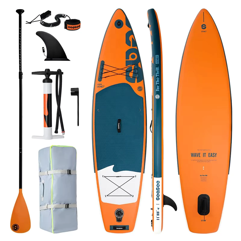 OEM SUP Gele Opblaasbare Stand up Paddle Board All Round SUP Board Paddleboard