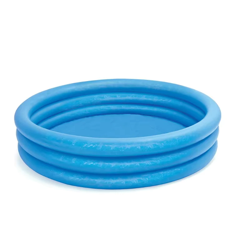 OEM Summer PVC Children Multicolor Two Ring Inflatable Portable Swimming Pool Customized Color Logo for Diving Toy