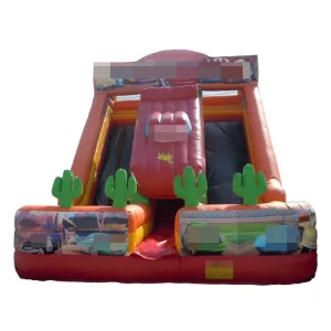 OEM Unisex langlebiges PVC Spielzeugauto professioneller Spielplatz aufblasbare Rutsche für Kinder im Trampolinpark