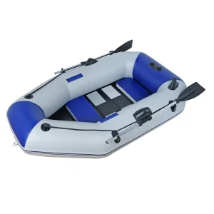 OEM logo 2 Person Inflatable Boat with Aluminum Oars Inflatable Raft for Water Sports Inflatable Dinghy Raft in Sporty Design