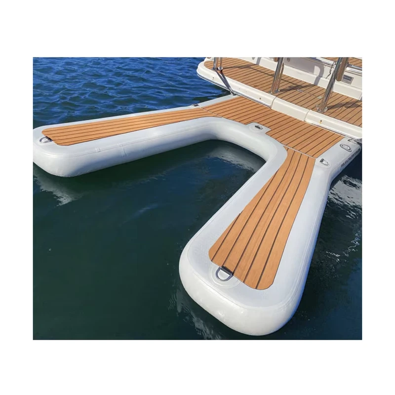 Dok Perahu Inflatable Y Bentuk Mengapung untuk Jet Ski Laut